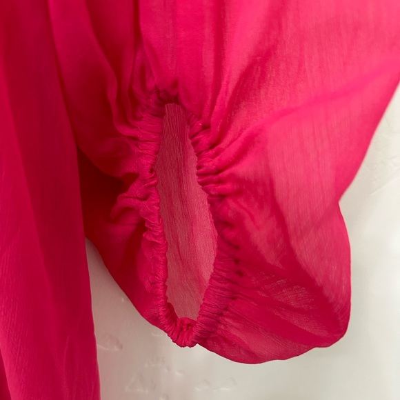 Jessica Simpson Barbie Hot pink chiffon dress new with tags size small - Picture 8 of 10